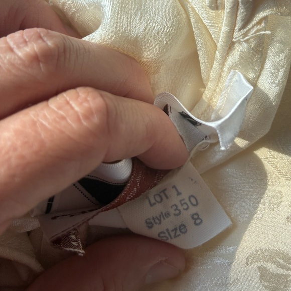 Vintage Lillie Rubin x Capriccio by Digna 80’s Silk Gown USA Made Wedding 8 - Picture 3 of 16